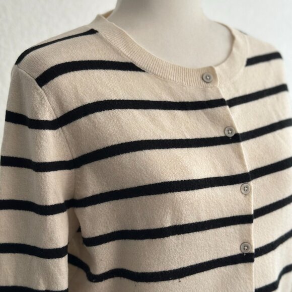 A New Day Striped Button-Up Cardigan Sweater Size Small - Picture 3 of 9